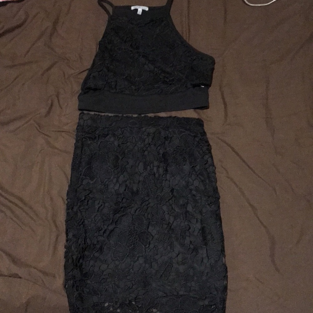 Lace black set